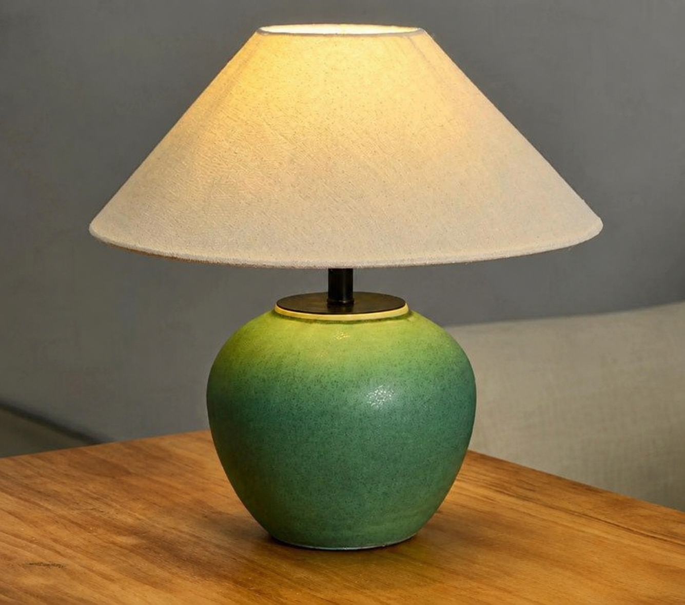 ĐB260623 Đèn Bàn Gốm Wabi Sabi