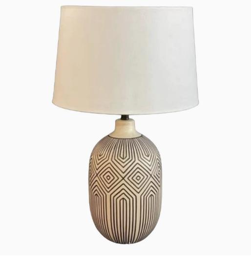 ĐB260618 Đèn Bàn Trang Trí Gốm Mid-Century