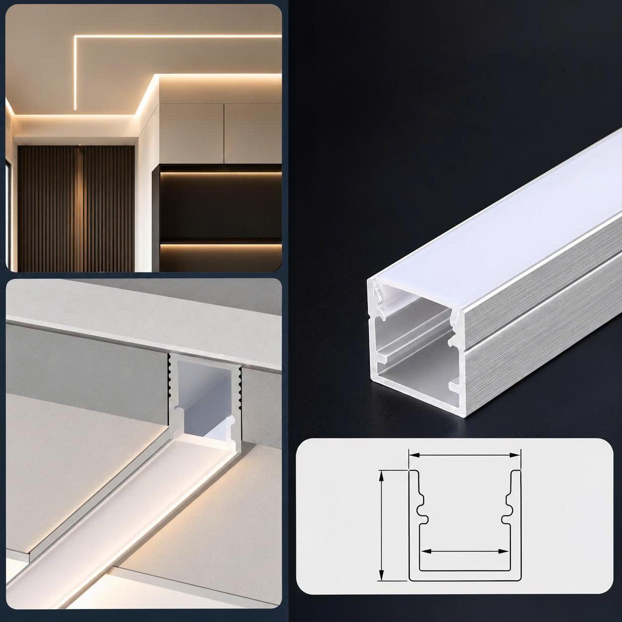 Thanh nhôm định hình LED U