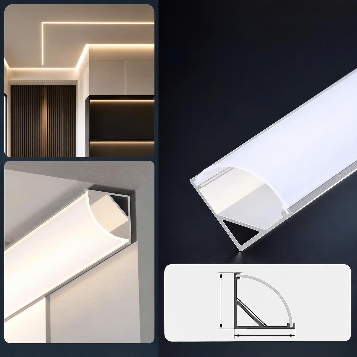 Thanh nhôm định hình LED góc V
