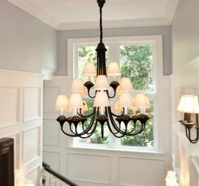 ĐC26084 Đèn Chùm Chao Vải Classic