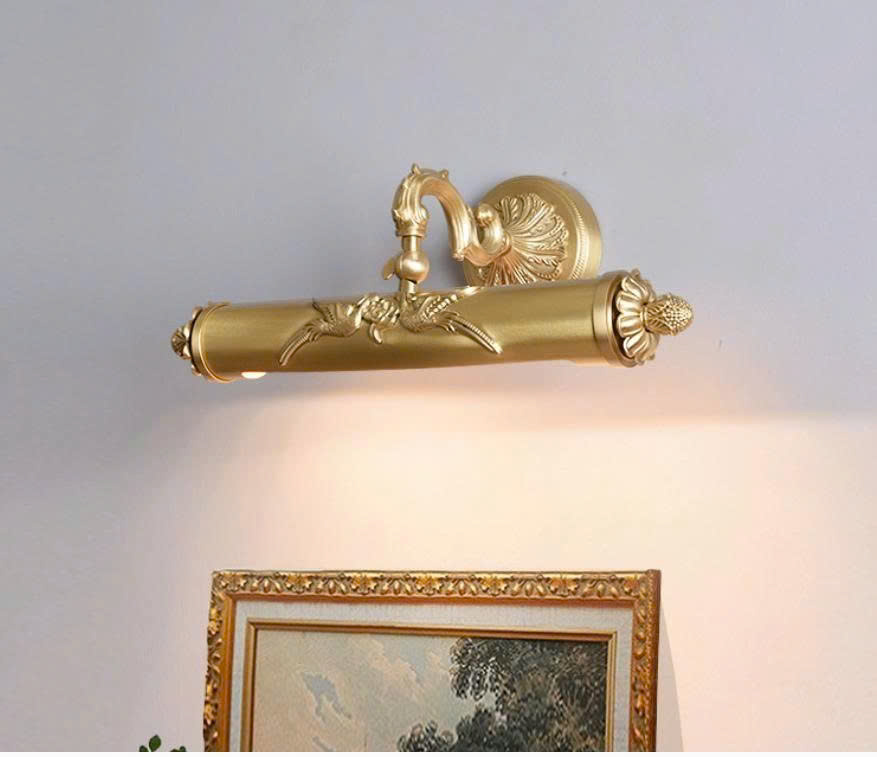 ĐOT260622 Đèn Tường Soi Tranh Hạc Đồng  Cổ Điển