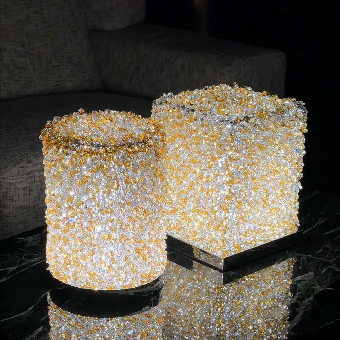 ĐB260611 Đèn Bàn Pha Lê Luxury