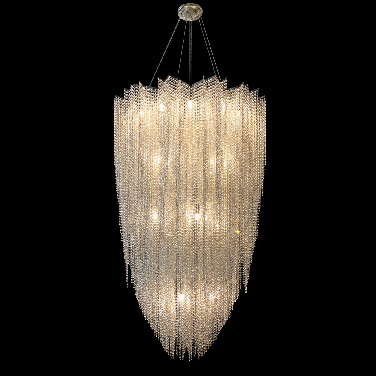 ĐC26065 Đèm Chùm Pha Lê Thông Tầng