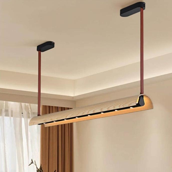 DT260617 Đèn Thả Phong Cách Japandi Gỗ Tự Nhiên