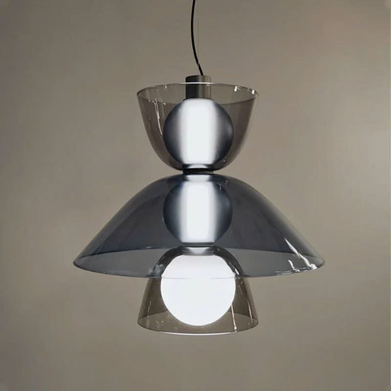 DT260637 Đèn Thả Thủy Tinh Tầng Nấm