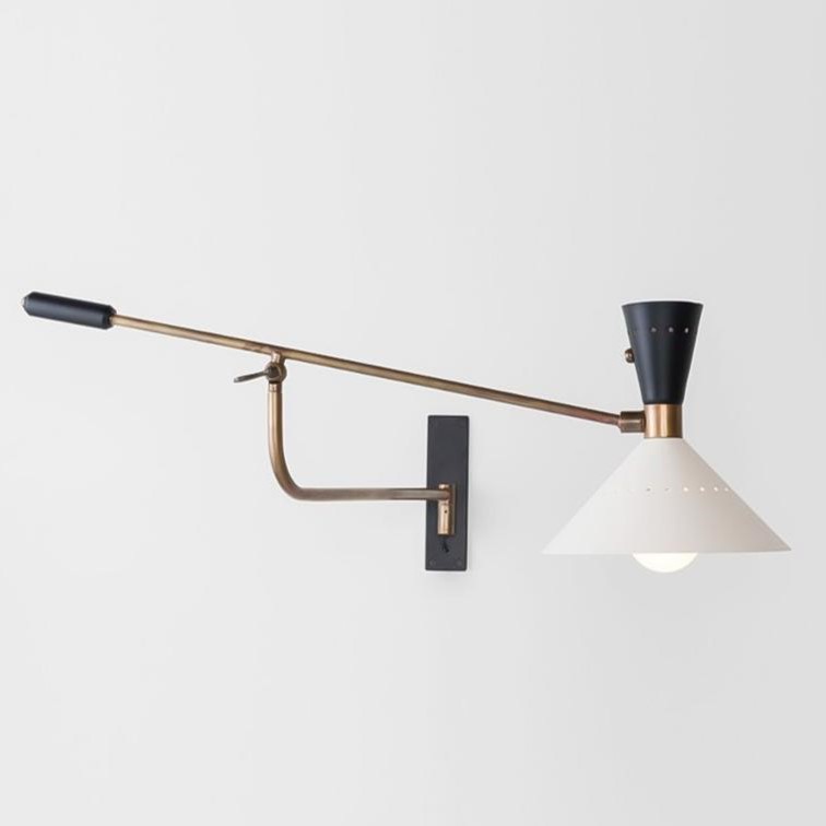 ĐOT260612 Đèn Tường Cần Dài Vintage Hoài Cổ