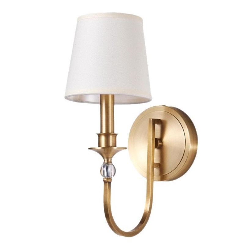 ĐOT260605 Đèn Tường Chao Vải Tân Cổ Điển