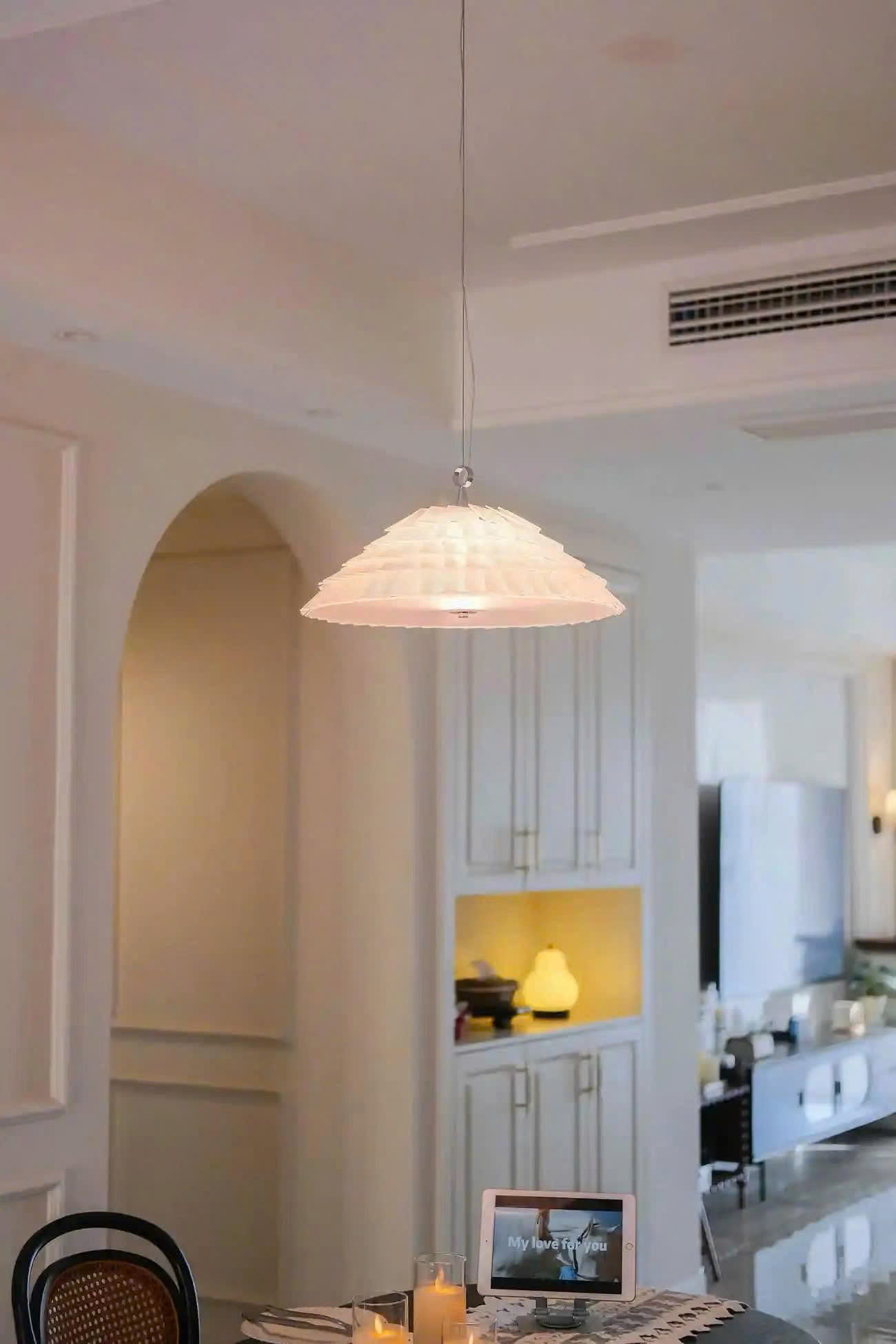 ĐT260665 Đèn Thả Nón Xếp Lớp Aurelia (7).jpg