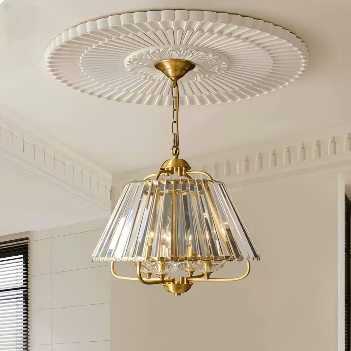 ĐT260658 Đèn Thả Solaria Đồng Pha Lê