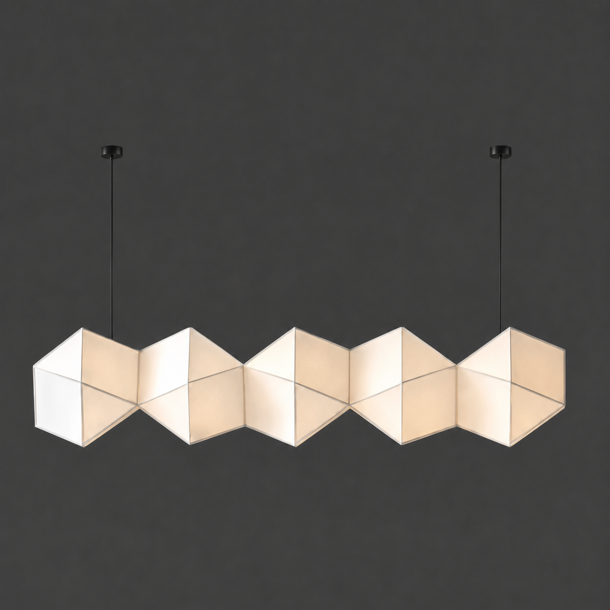 DT260626 Đèn Thả Vải Origami Japandi