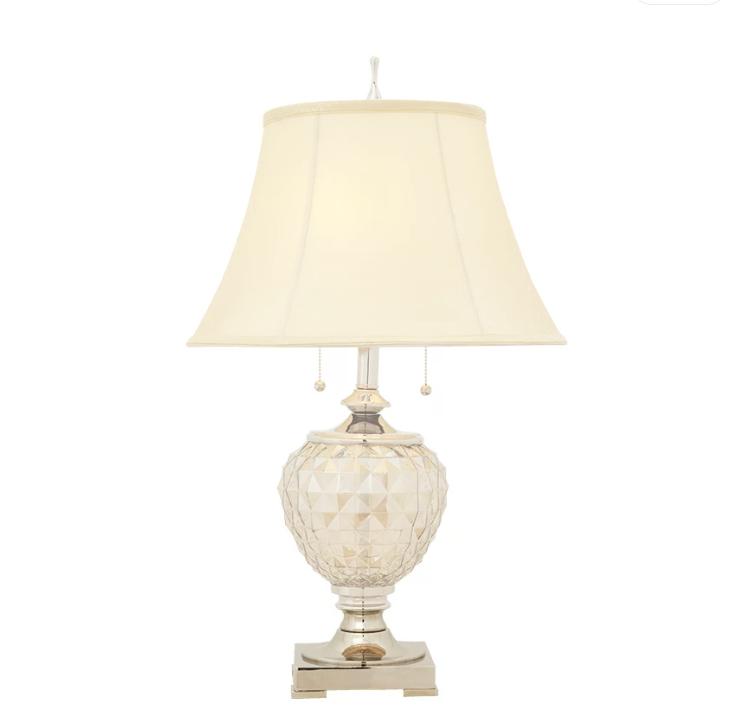ĐB260604 Đèn Để Bàn Tân Cổ Điển Chao Vải