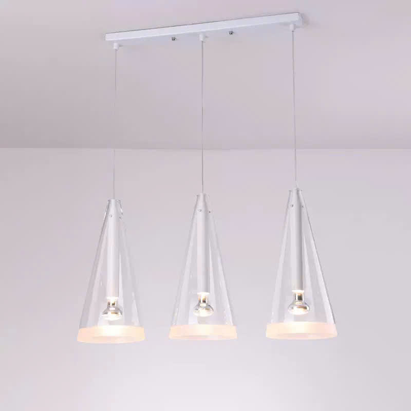 ĐT260674 Đèn Thả Thuỷ Tinh Nghệ Thuật Chao Nón Aurelia