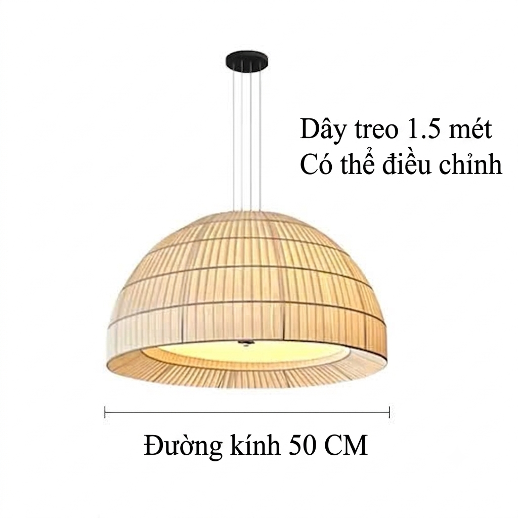 ĐT260652 Đèn Thả Chao Vải Wabi-Sabi.png