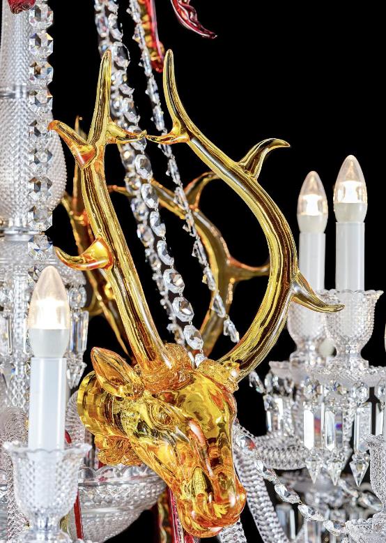 ĐC26077 Đèn Chùm Thủy Tinh Murano Đầu Hươu (2).jpg