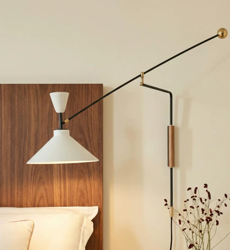 ĐOT260611 Đèn Cần Xoay Nghệ Thuật Mid-Century