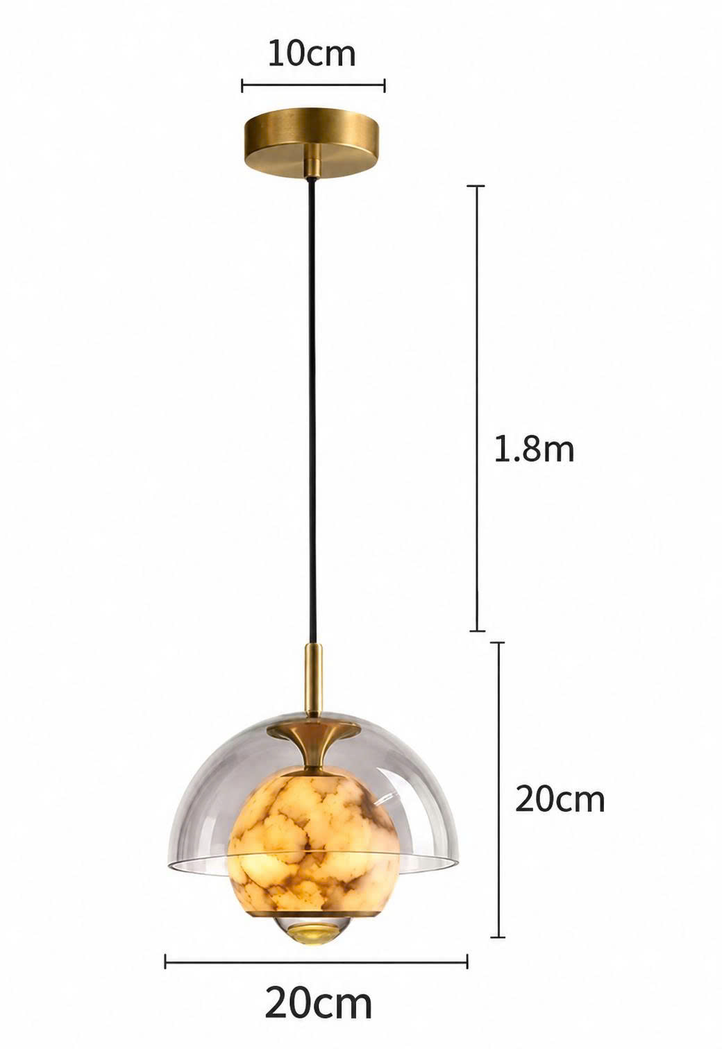 ĐT260656 Đèn Thả Elara Vân Đá Nghệ Thuật (5).jpg