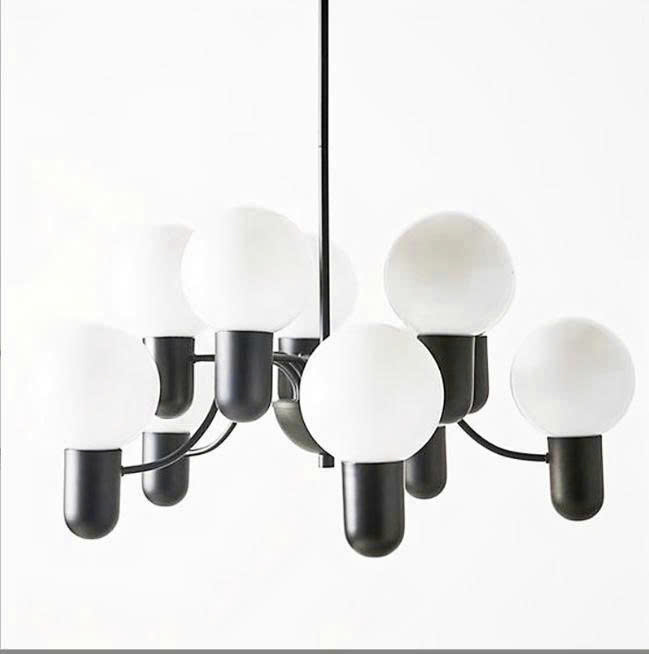 ĐC26081 Đèn Chùm Thủy Tinh Cầu Bắc Âu