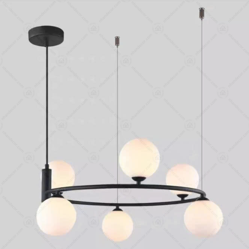 ĐTĐC085 Đèn Chùm Hiện Đại Bong Bóng Thủy Tinh