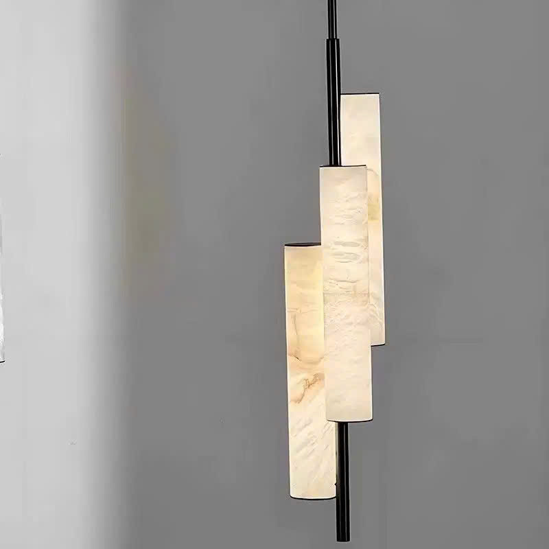 ĐT260669 Đèn Thả Trụ Đá Đa Tầng Alabaster