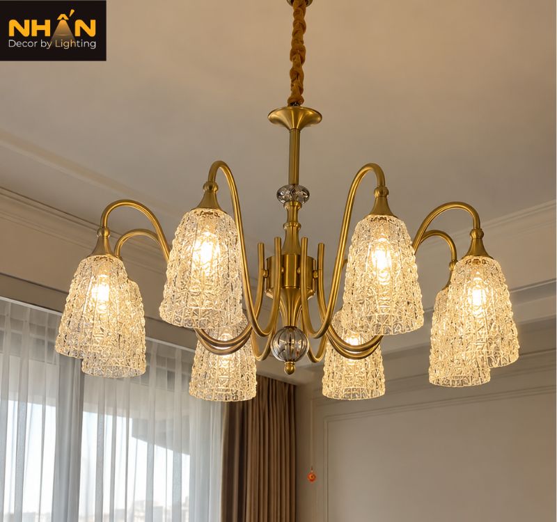 Đèn chùm Tân cổ điển - Cung cấp đèn cho căn hộ, biệt thự